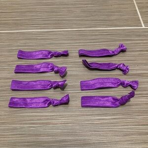 4/$10 - NEW Set of 8 Purple Hair Ties